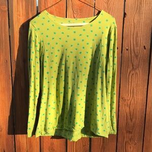 Gudrun Sjödén Green Floral Long Sleeve T-shirt | Medium